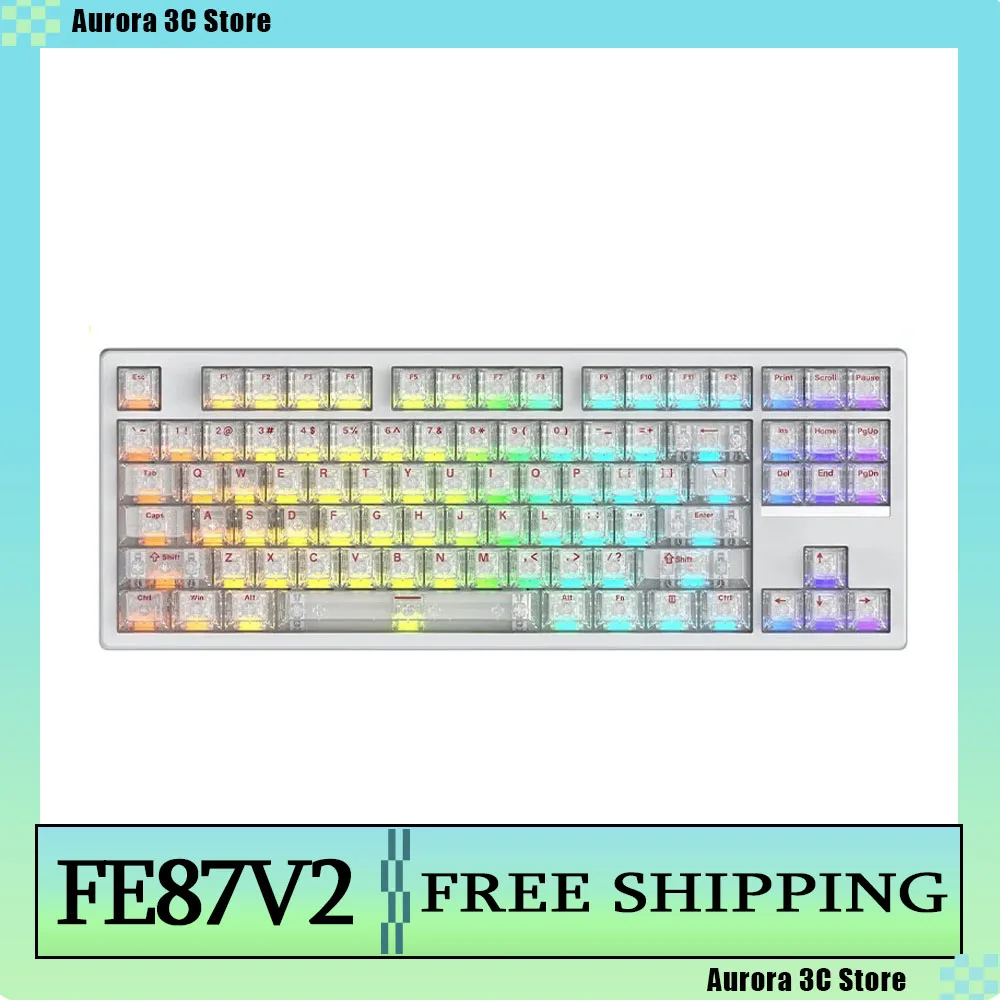 

Irok FE87V2 Magnetic Switch Keyboard Dual 8K 0.125MS IMC Esports Gaming Wireless Mechanical Keyboard SOCD Transparent Keycaps