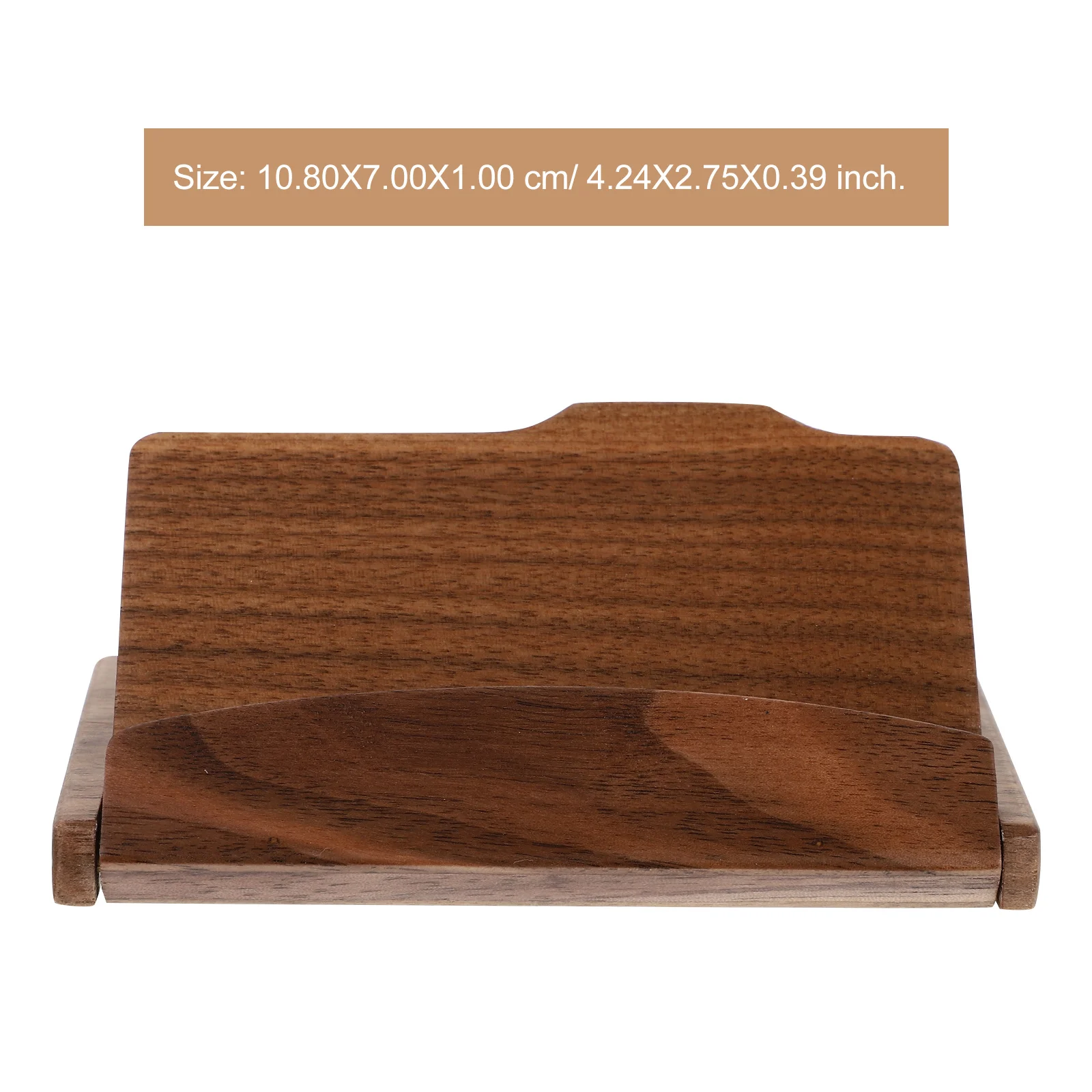 حامل أعمال من خشب الجوز، منظم ائتمان خشبي، حقيبة تخزين بطاقة الاسم المحمولة للرجال والنساء، حامل بطاقة الجيب