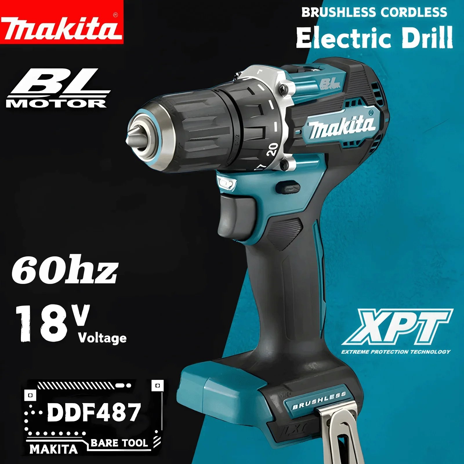 Makita Drill Ddf484 - 2026 Orijinal Makita DDF487 18V Fırçasız