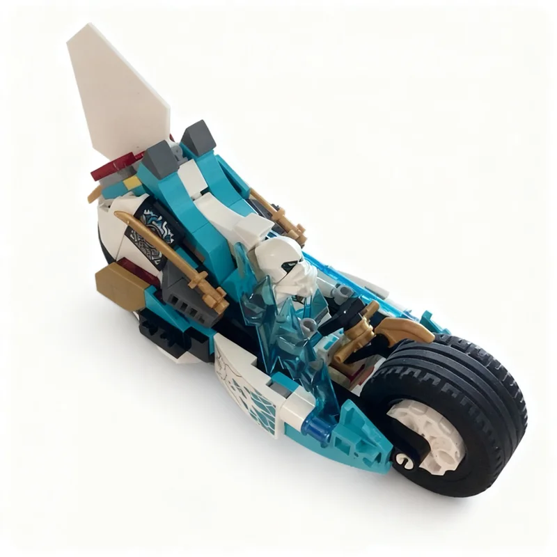 158pcs MOC Zane's Ice Bike Ninjia Model Building Blocks Christmas Gift Toys Architecture Education Art Brick Collection Creative