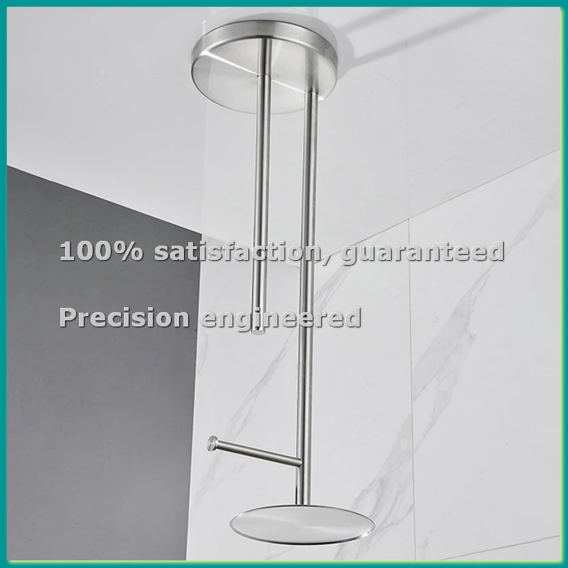 Freestanding Holders Stainless Steel Anti-Rust Standing Toilet Paper Stand with Heavy, Mirror Silver-A14I