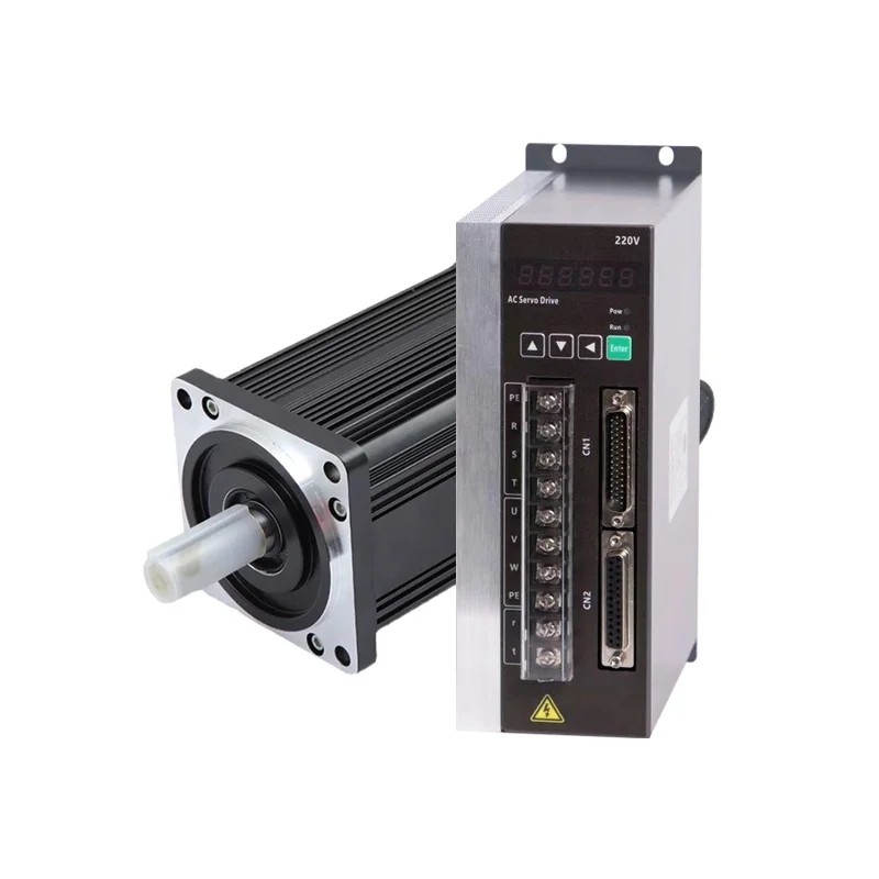 

220V Hybrid AC Servo Motor Driver Set 60/80/110/130/180 Permanent Magnet Synchronous Stepper Motor Drivers