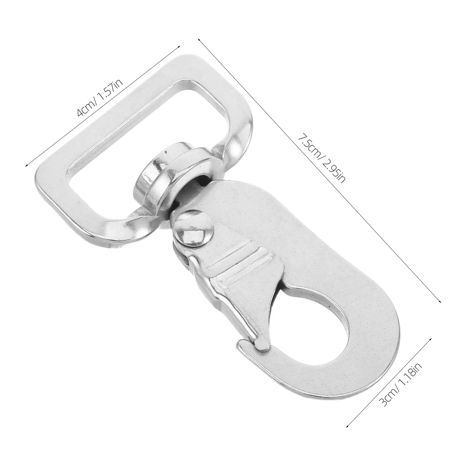 2Pcs Horse Rein Snap Clip Stainless Steel Heavy Duty Swivel Snap Hook Quick Release for Horse Tack Harness Bridle