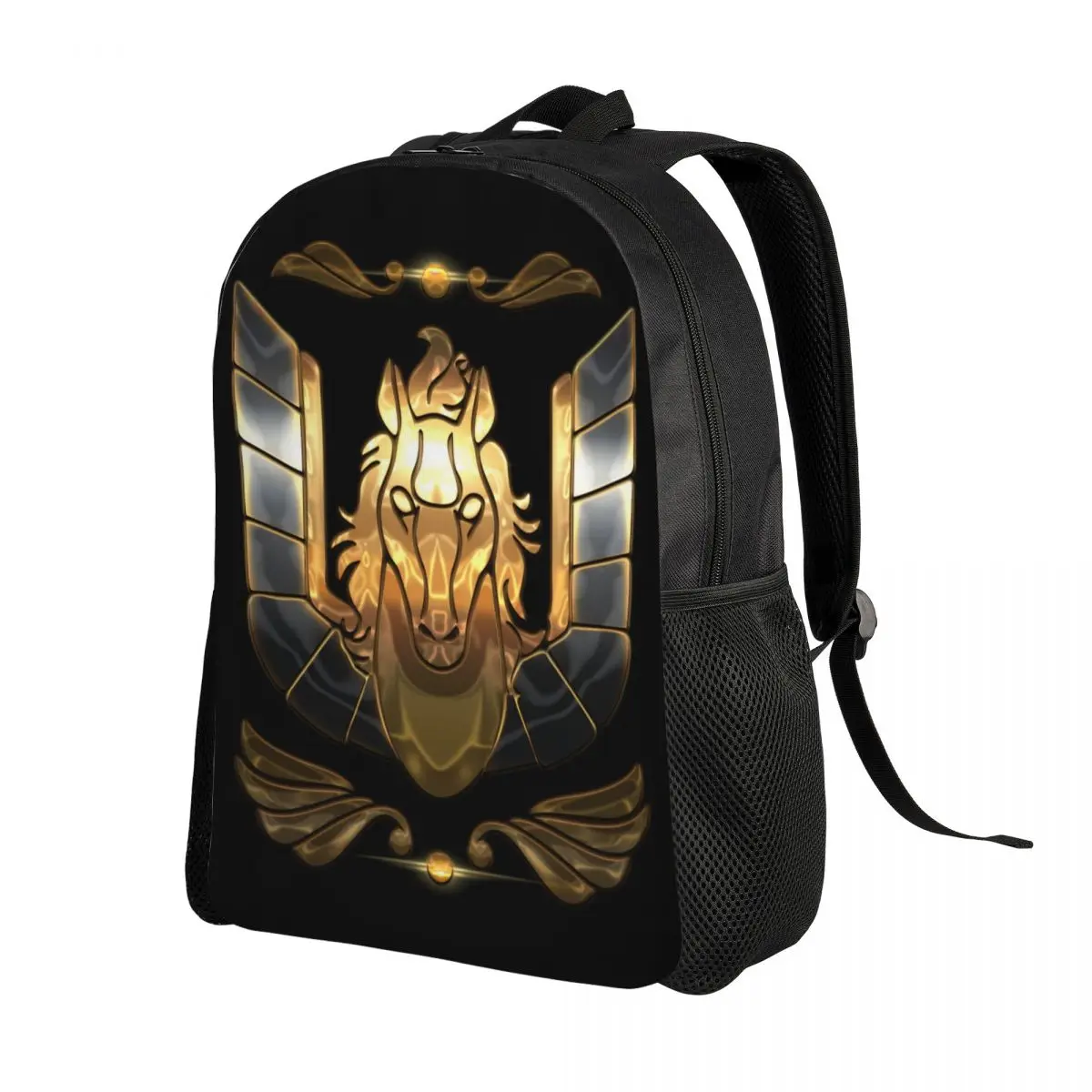 Custom Saint Seiya Pegasus Bronze Travel Backpack School Computer Bookbag Anime Knights of Zodiac College Student Daypack Bags