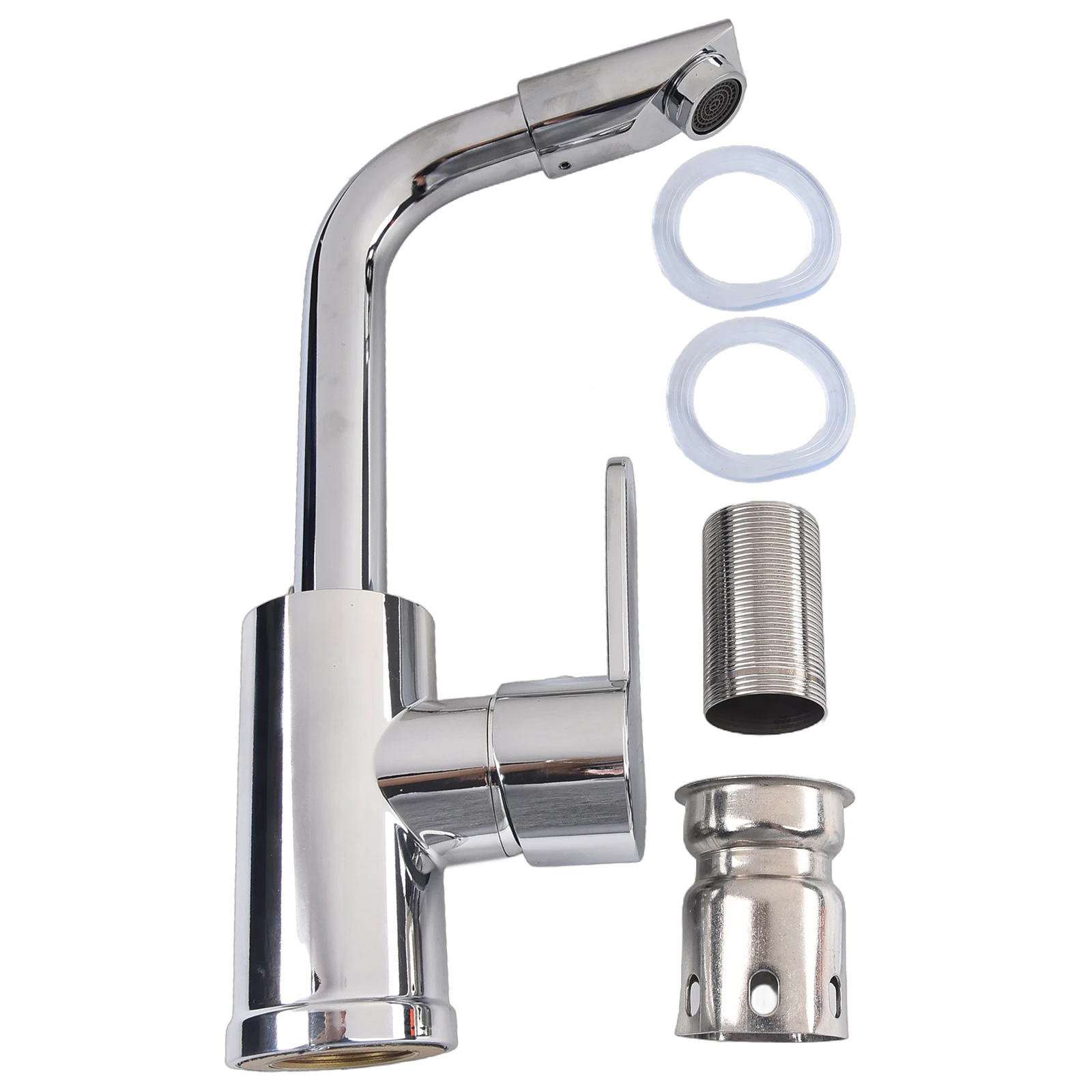 

Sink Tap Bathroom Faucet Polished Anti-corrosion Basin Sink Bathroom Chrome Plated Cold Hot Mixer Tap Modern Silver