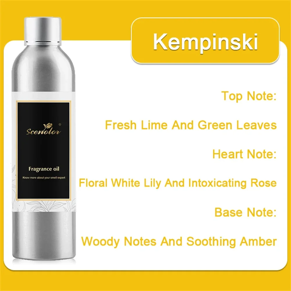 300ML Kempinski Hotel Series Essential Oil Aromatic For Aromatherapy Diffuser Essential Oil Aroma Perfume Oil Air Freshener