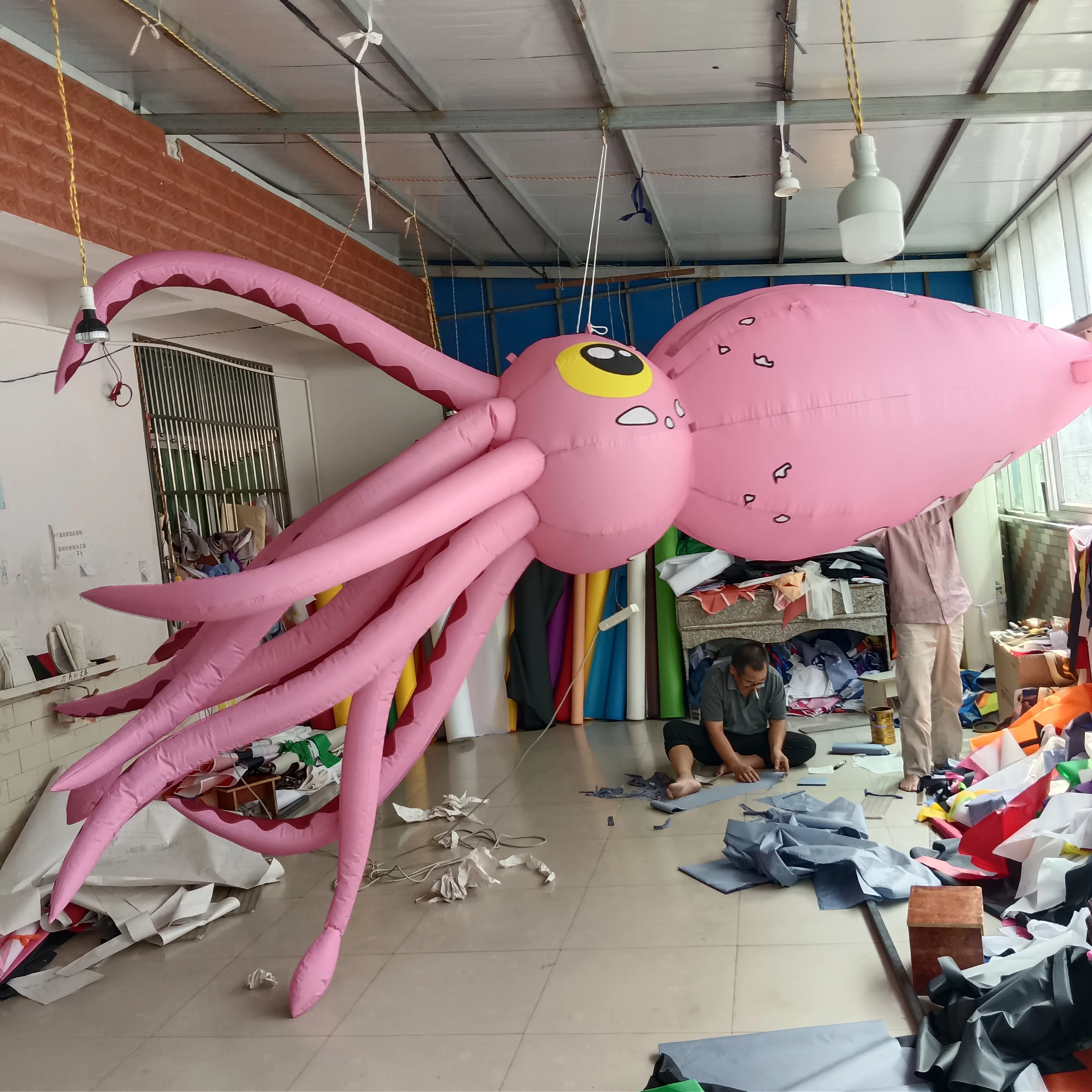 

Inflatable purple sea hare shape,seaside beach decoration custom inflatable squid marine animal for dj party,music festival