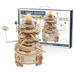 Robotime Rokr 316PCS Rotatable Mechanical Orrery DIY Wooden Model Building Block Kits Assembly Toy Gift for Children Adult ST001