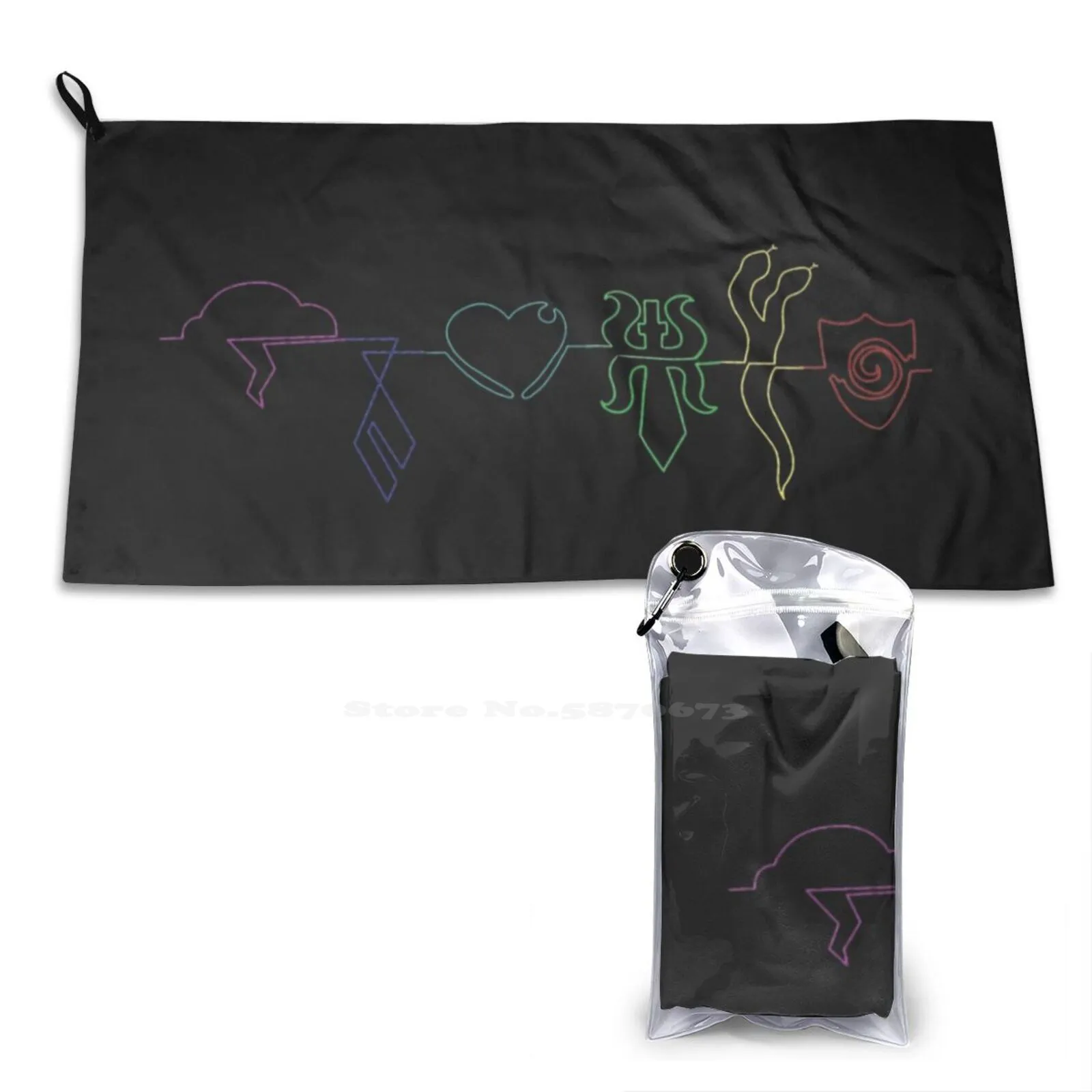 Sander Sides Emblems Soft Towel Quick Dry Beach Towel Sanders Sides Sander Sides Thomas Sanders Ts Sides Patton Sanders Virgil