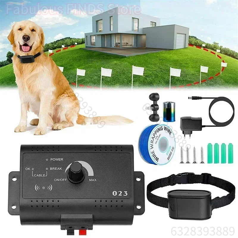 Système de clôture électrique sans fil Invisible pour chien, entraînement en plein air pour chien, bip avec télécommande, collier de choc pour chien, clôture électrique pour animaux de compagnie