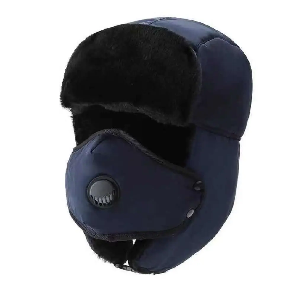 Thick Plush Bomber Hat Beanie Russian Caps Warm Winter Hat Ushanka Pilot Caps Earflap Bonnet for Men Women