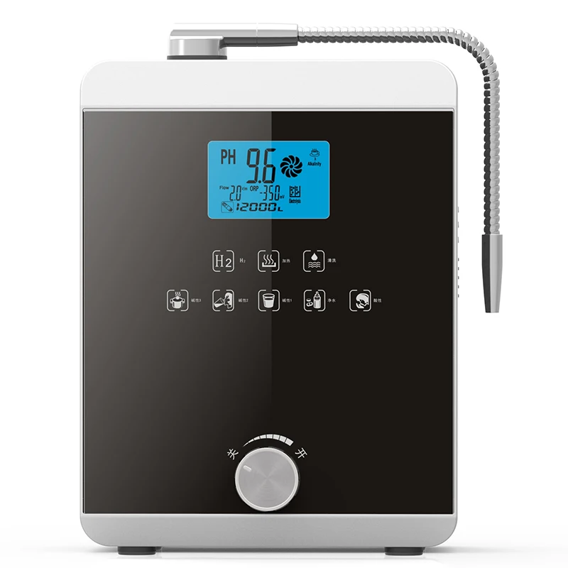 

Hight Quality Water Ionizer Generator Machine Produces PH 3-11.0 Alkaline Acid Water Filter -800mV ORP Auto-Cleaning LCD Touch