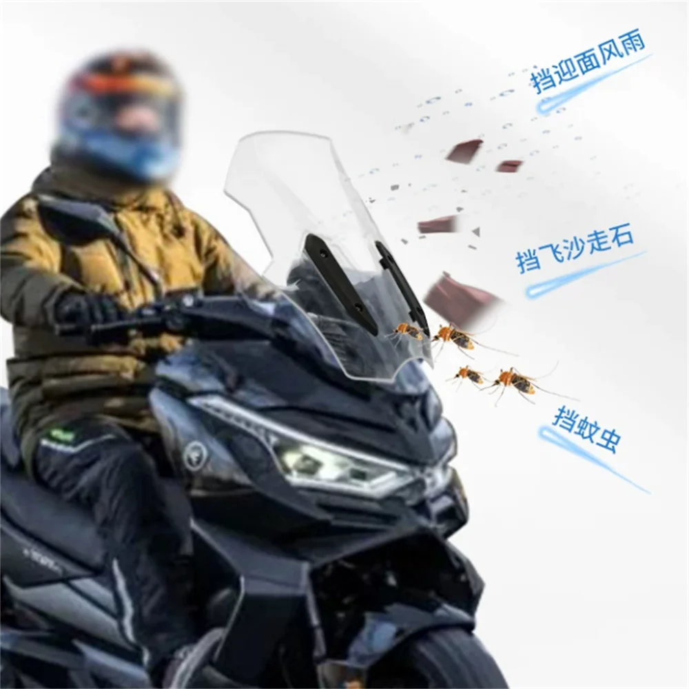 For VOGE SR4 Max SR4MAX windshield modification VOGE 350cc pedal raised and widened front windshield chest guard