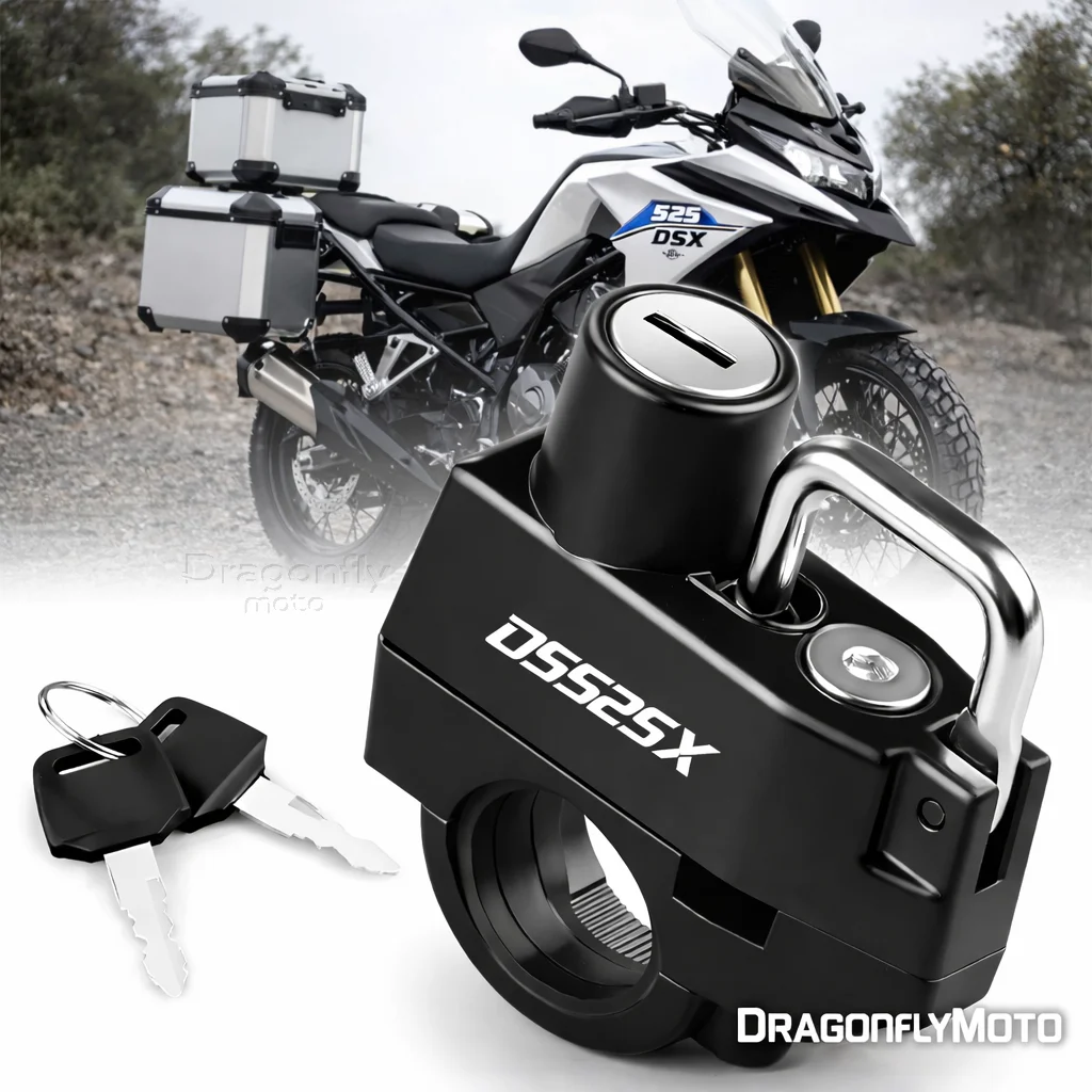 

Замок для мотоциклетного шлема VOGE 525 DSX DSX525 DS 525X, противоугонное устройство для шлема, нержавеющий противоугонный замок-фиксатор