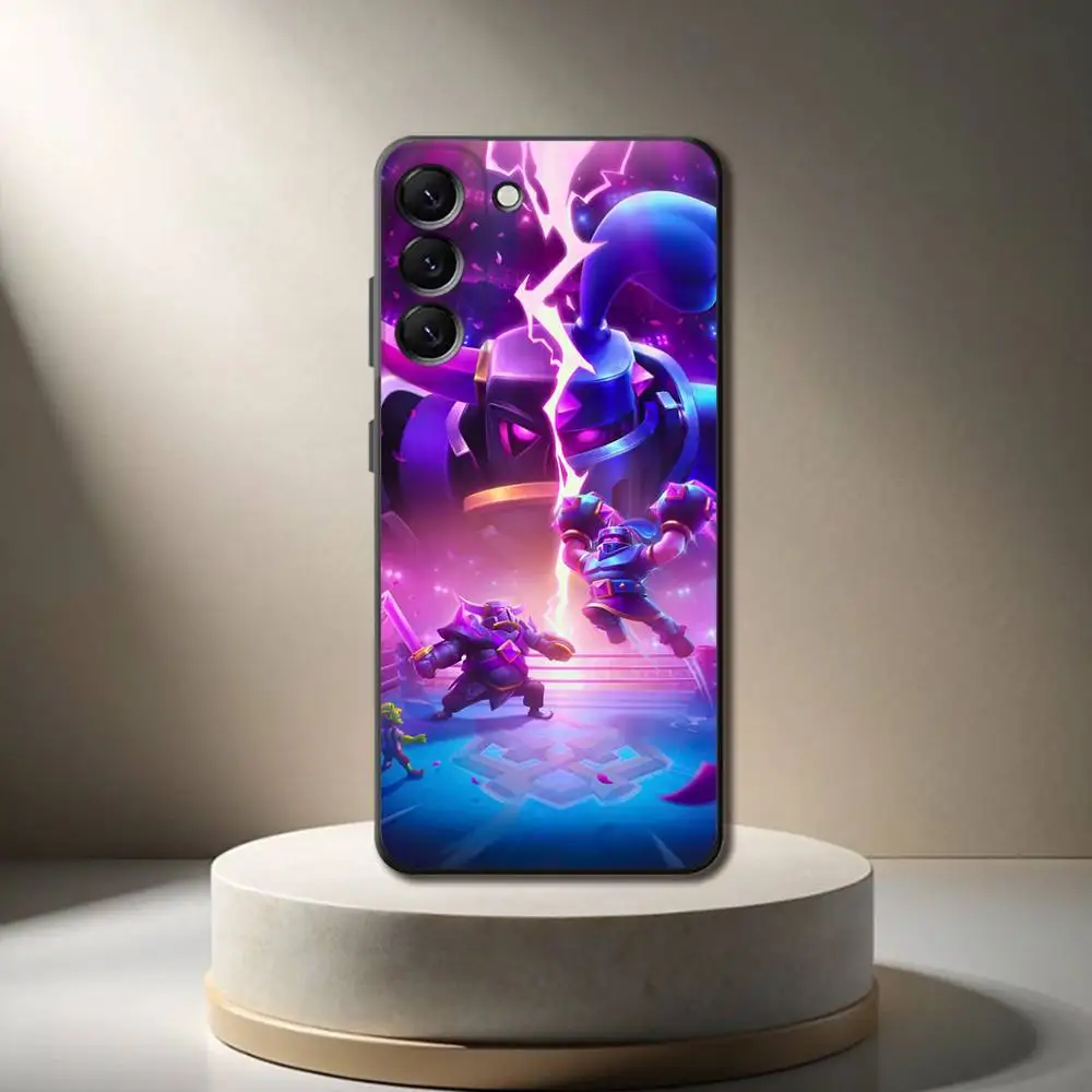 Чехол для телефона C-Clash R-Royale для Samsung Galaxy A 73,72,51,53,52,71,22,5G, Note, J7,8,9 Мягкий черный чехол