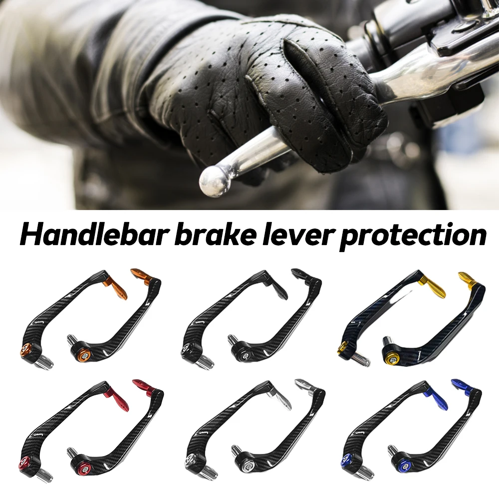 Motorcycle Aluminum Alloy Handlebar Brake Clutch Lever Hand Guard Shield and Protector Gear Modification Accessories