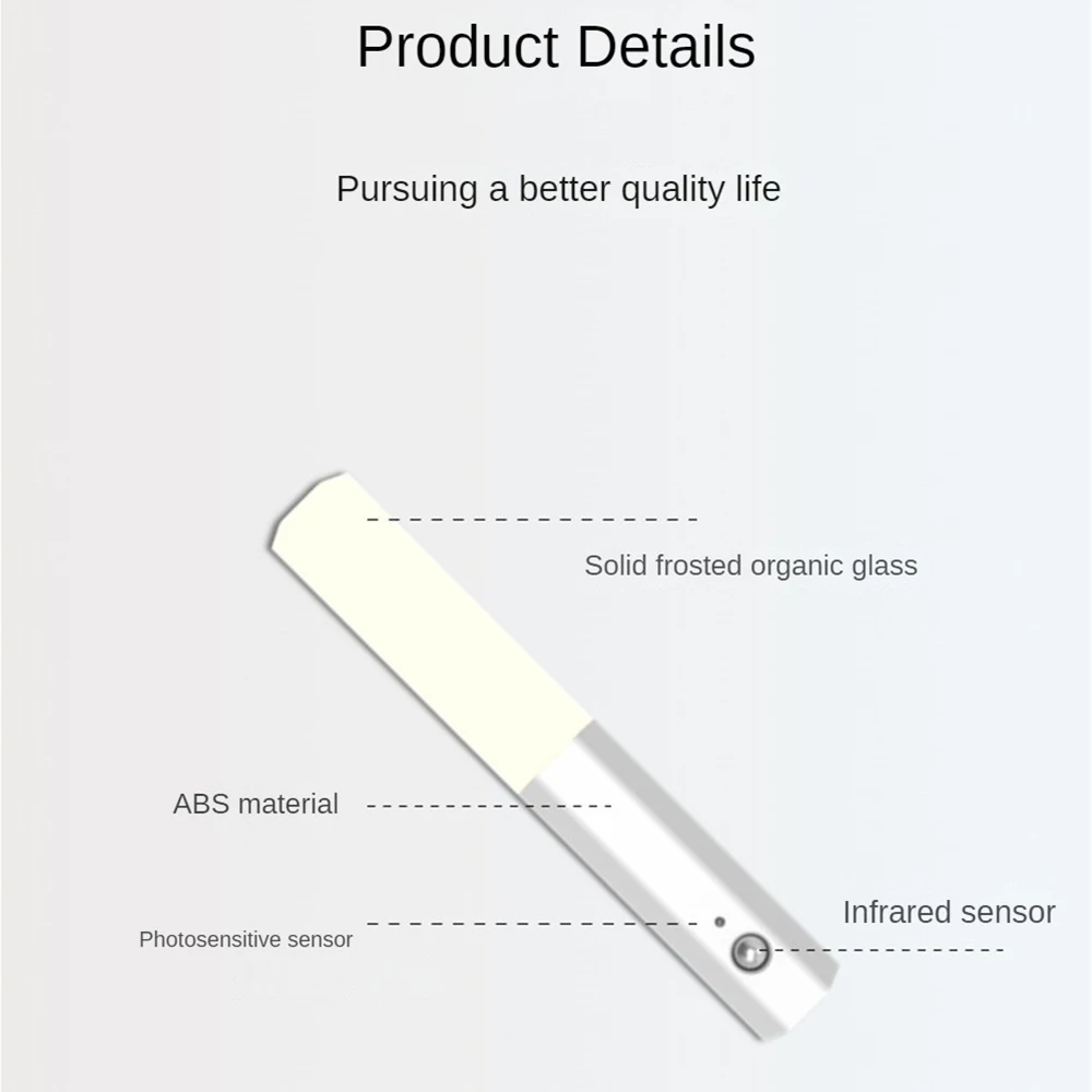 Accesorio de pared para gabinete, recargable, portátil, succión magnética, puerta de enlace creativa, lámparas de iluminación para el hogar, regalo de luz de pared