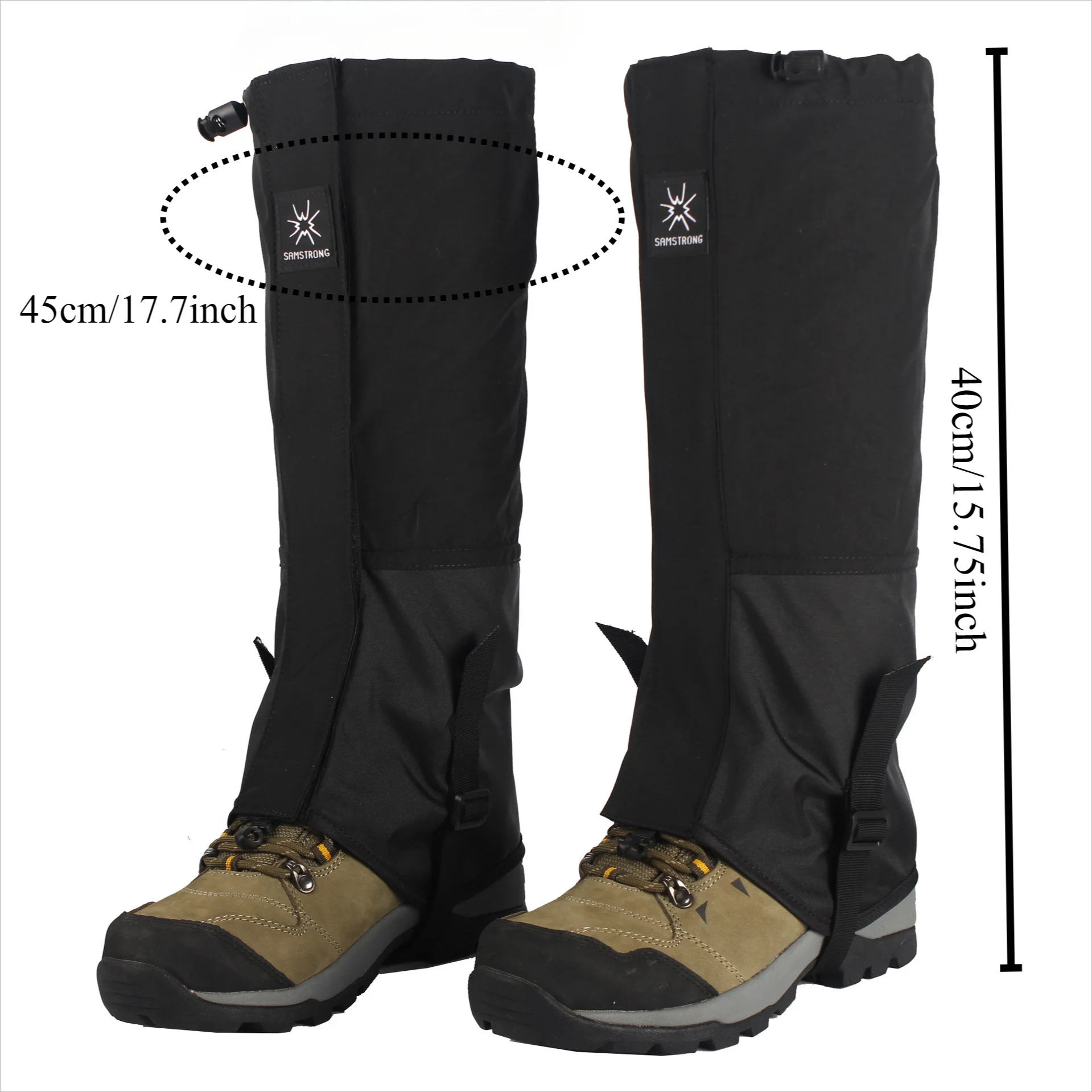 Wasserdichte Beinmanschette Outdoor Schnee Dorf Schnee Abdeckung Bergsteigen Schnee Wüste Wandern Schnee und Sand Prävention Bein Abdeckung Skifahren – Detail 1