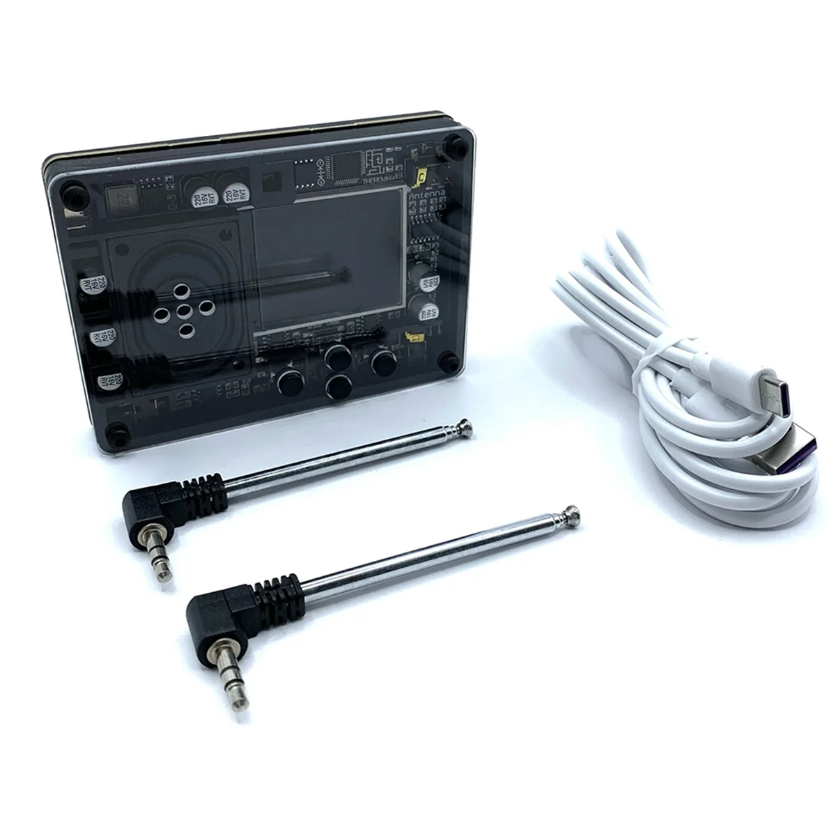 

B72A Mini Theremin Musical Electronic Instrument with Screen Display Gift Black