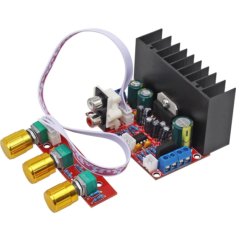 

2.1 Channel Subwoofer Speaker Amplifier Board TDA7377 Single Power DIY Computer Audio Modification Module