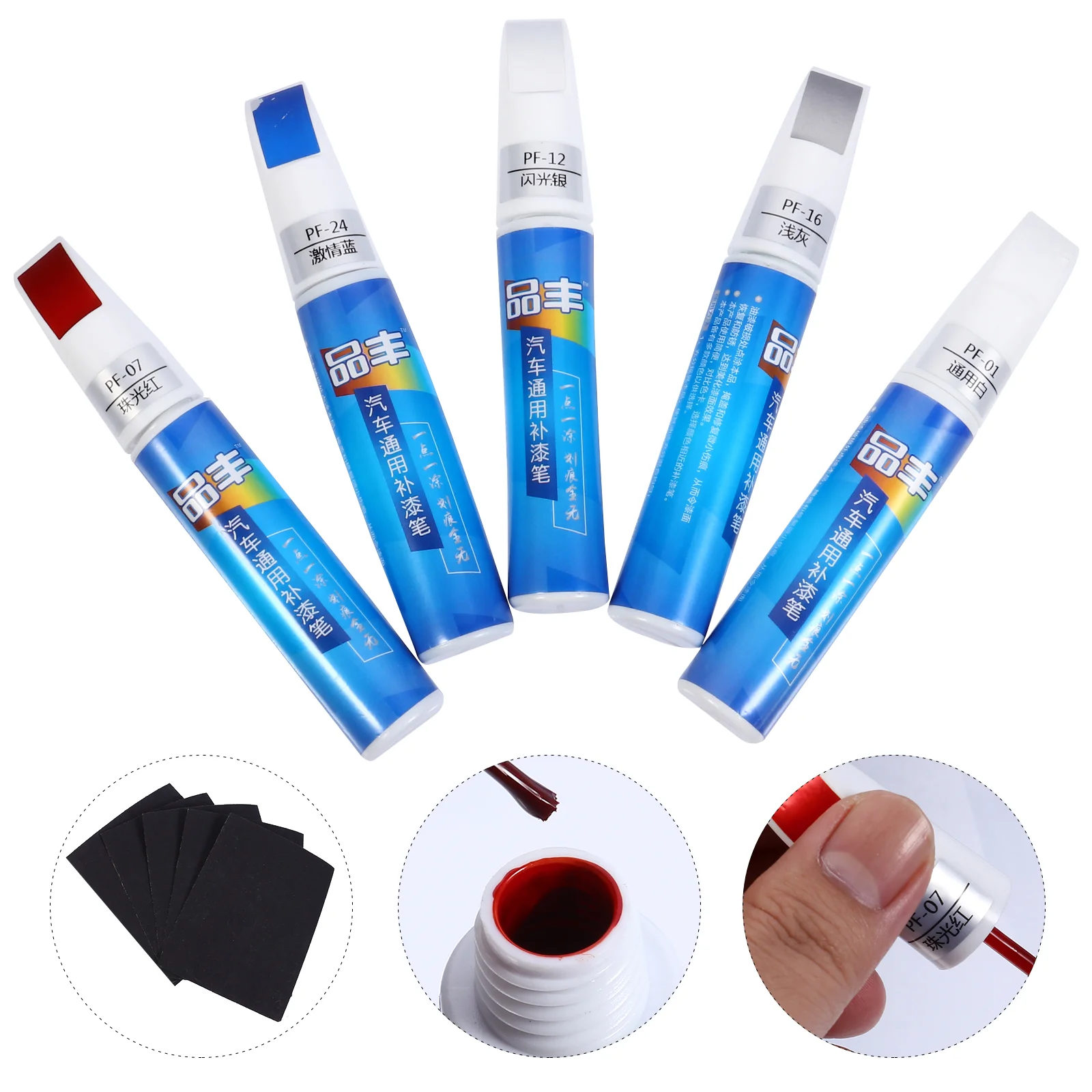 

5 Pcs Scratch Repair Paint Car Repairing Tool Wax Filler Supplies Pen Care Auto De-mark