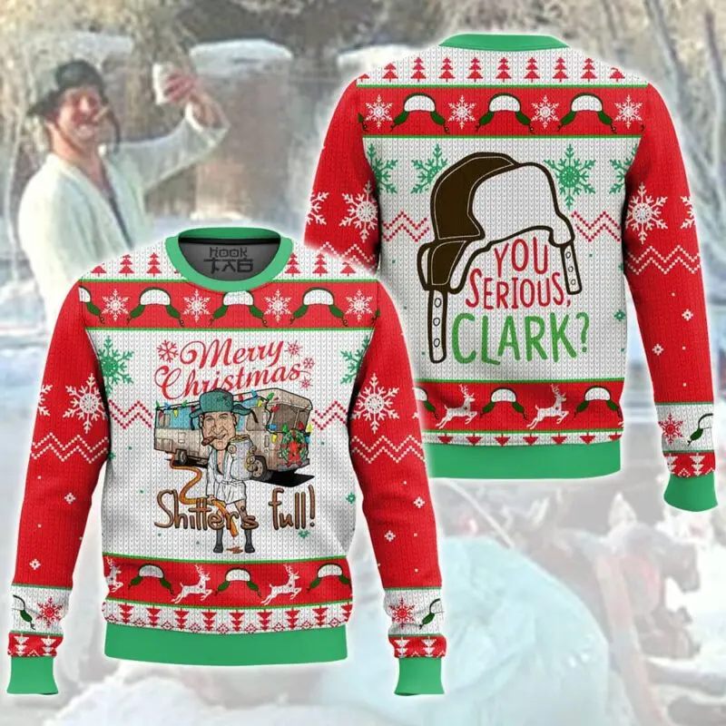 Kaus Natal Lucu Clark National Xmas Lampoon untuk Liburan, Sweater Natal Unik dan Unik untuk Pesta Liburan, Hadiah Natal