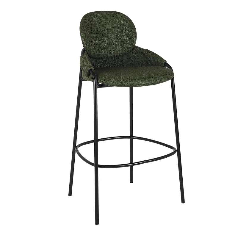 

YY Simple Backrest Bar Stool Front Desk Cashier Bar Chair Designer High Stool