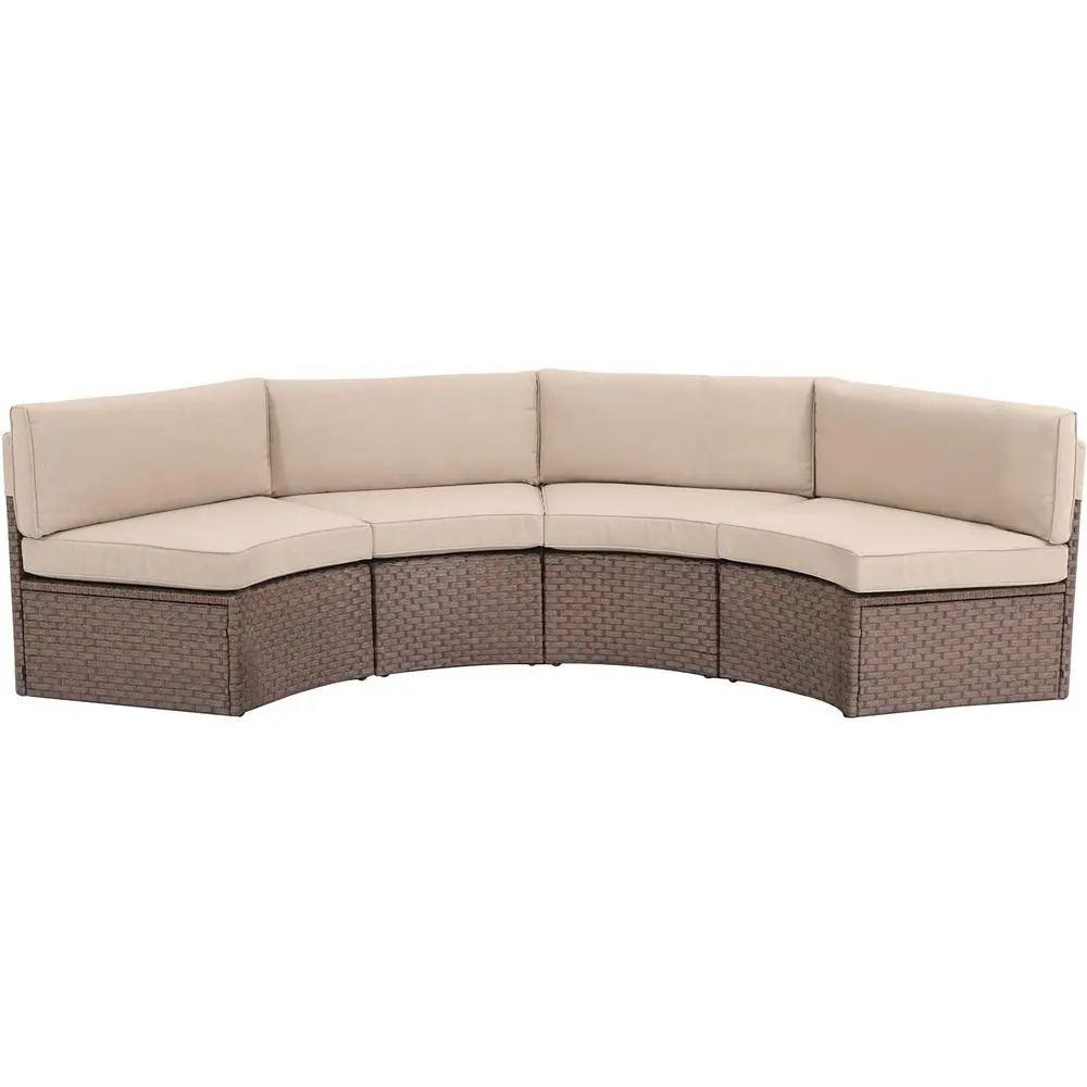 

Curved Wicker Outdoor Patio Sofa