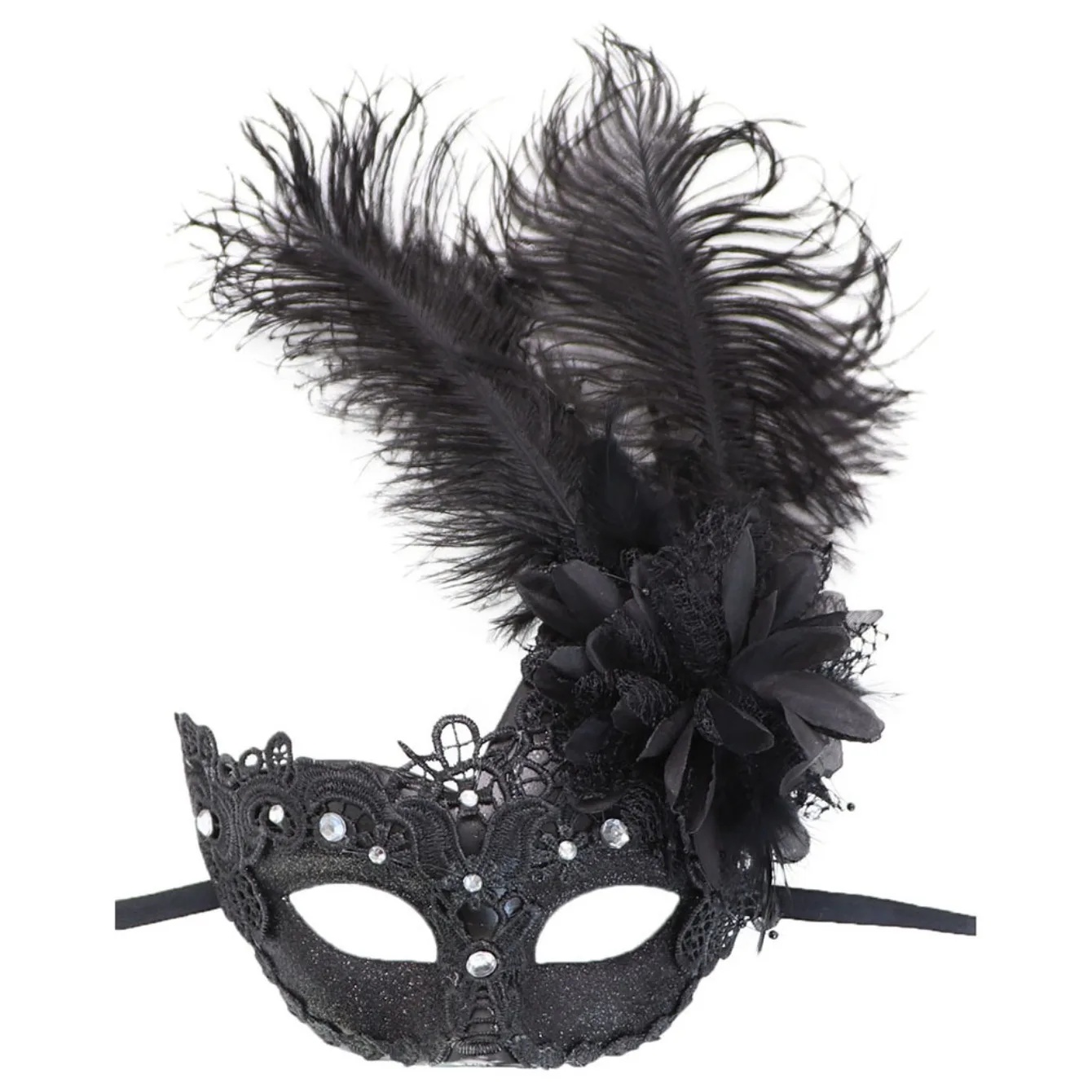 Feather Carnival Mask Halloween Christmas Easter Party Performance Accessory