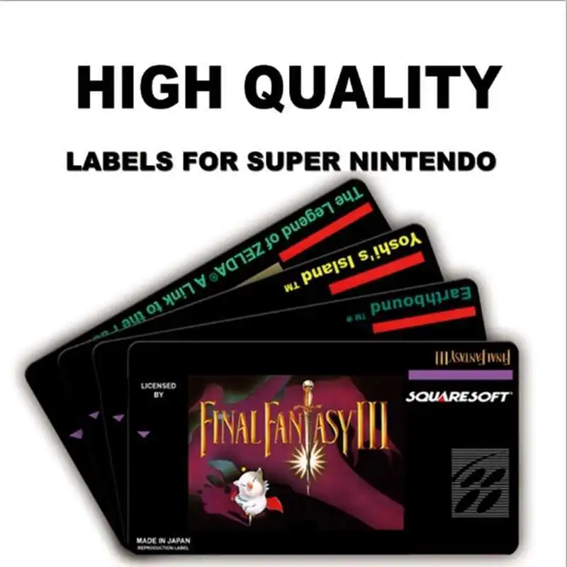 High Quality Labels 10Pcs/Lot For 16 Bit 46 Pin Super Nin System