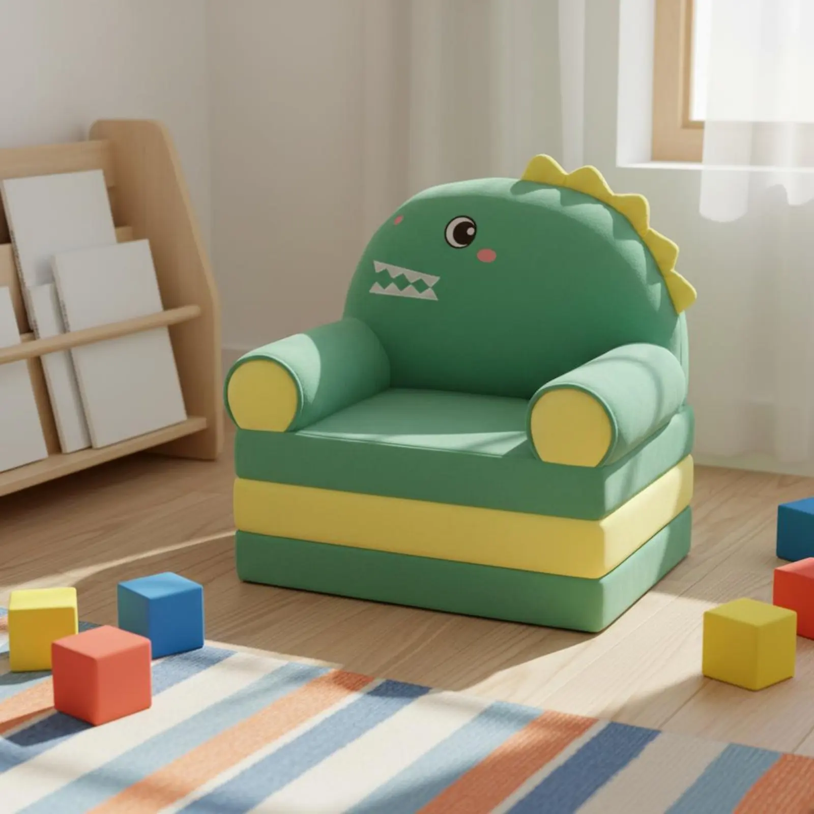 折りたたみ子供用ソファベッド折りたたみ幼児用ソファチェア漫画子供用ラウンジチェア洗えるカバー子供用家具多機能