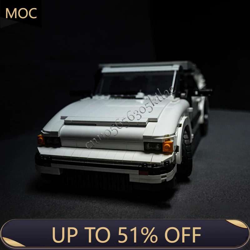 

967 шт. MOC городской автомобиль белая двойная дверь купе модель технологии строительные блоки креативные для детей игрушки специальные подарки на день рождения