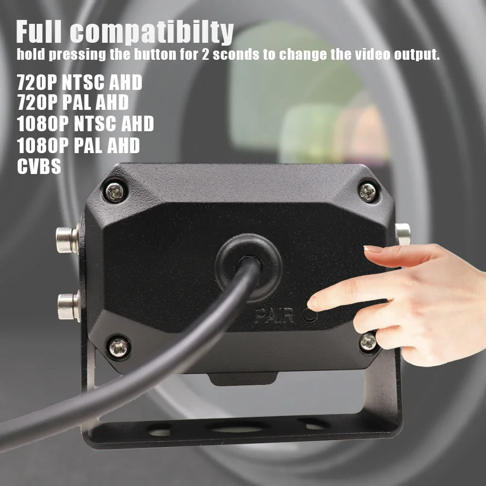 1080P 7'' AI Pedestrian Detection Camera System with Built-in Alarm Volume Adjustable AHD Monitor