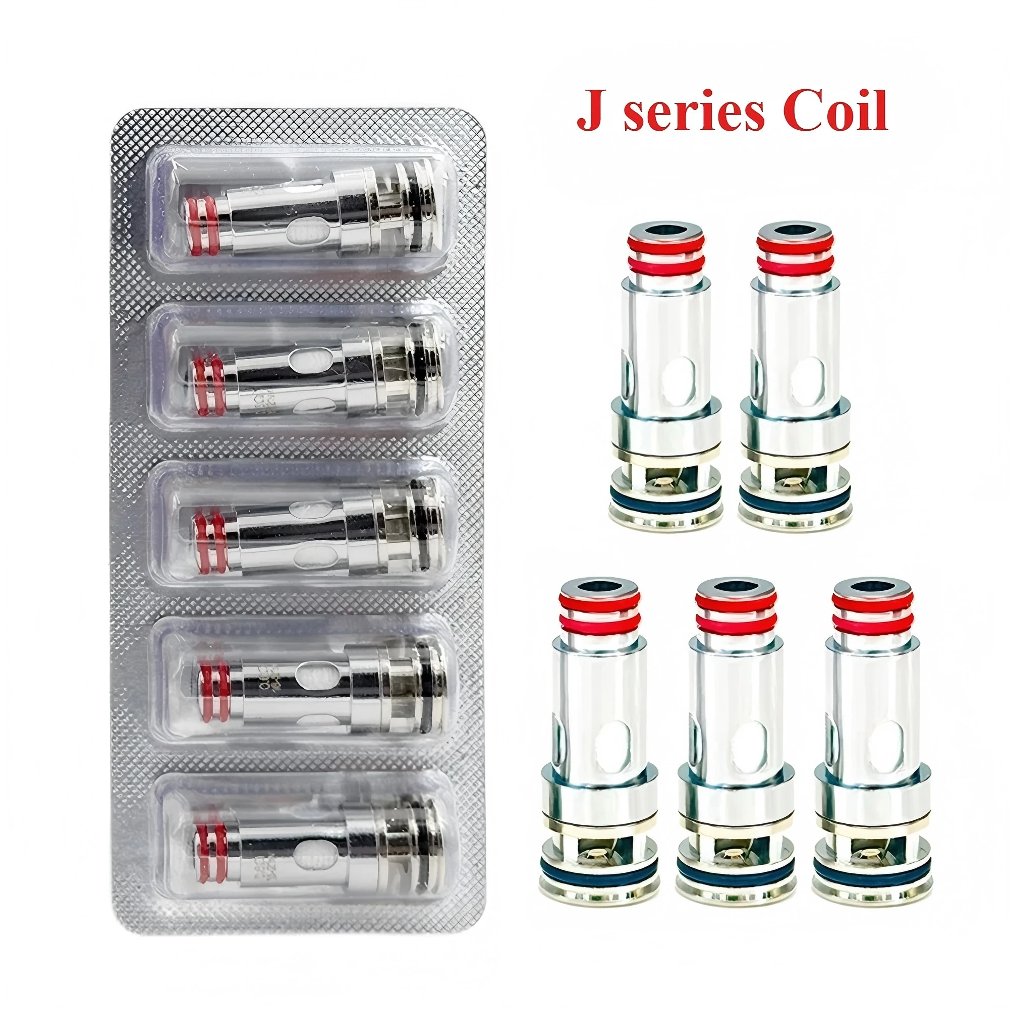 

5pcs/pack J Series Coil 0.4ohm 0.6/0.8/1.2ohm J MTL Coils for JR Cartridge (external coil),Digi Pro,Digi Max Kit