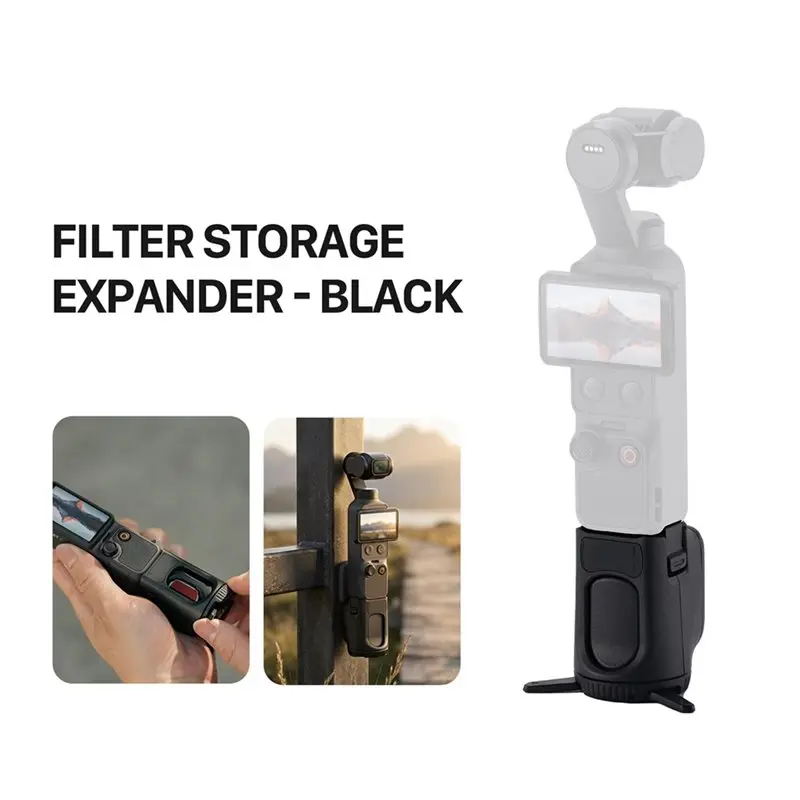 24-Hour Delivery For DJI Osmo Pocket 4& 3 Triangular Bracket Set Storage Handle Filter Grip Expansion Accessories