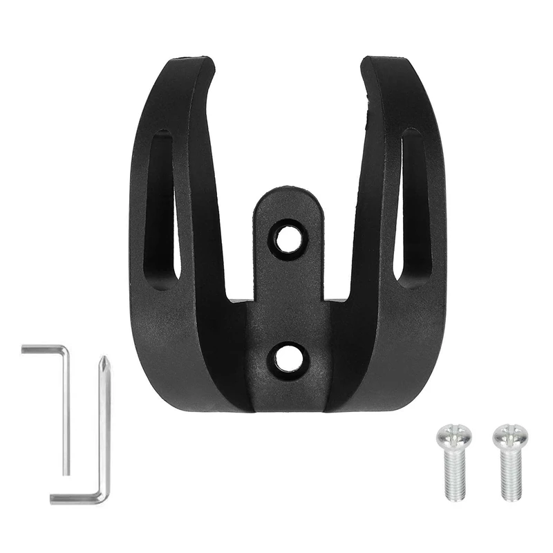 Gancho dianteiro universal para scooter elétrico, xiaomi 1s, capacete pro2, garra dupla, aperto do saco, alça, preto