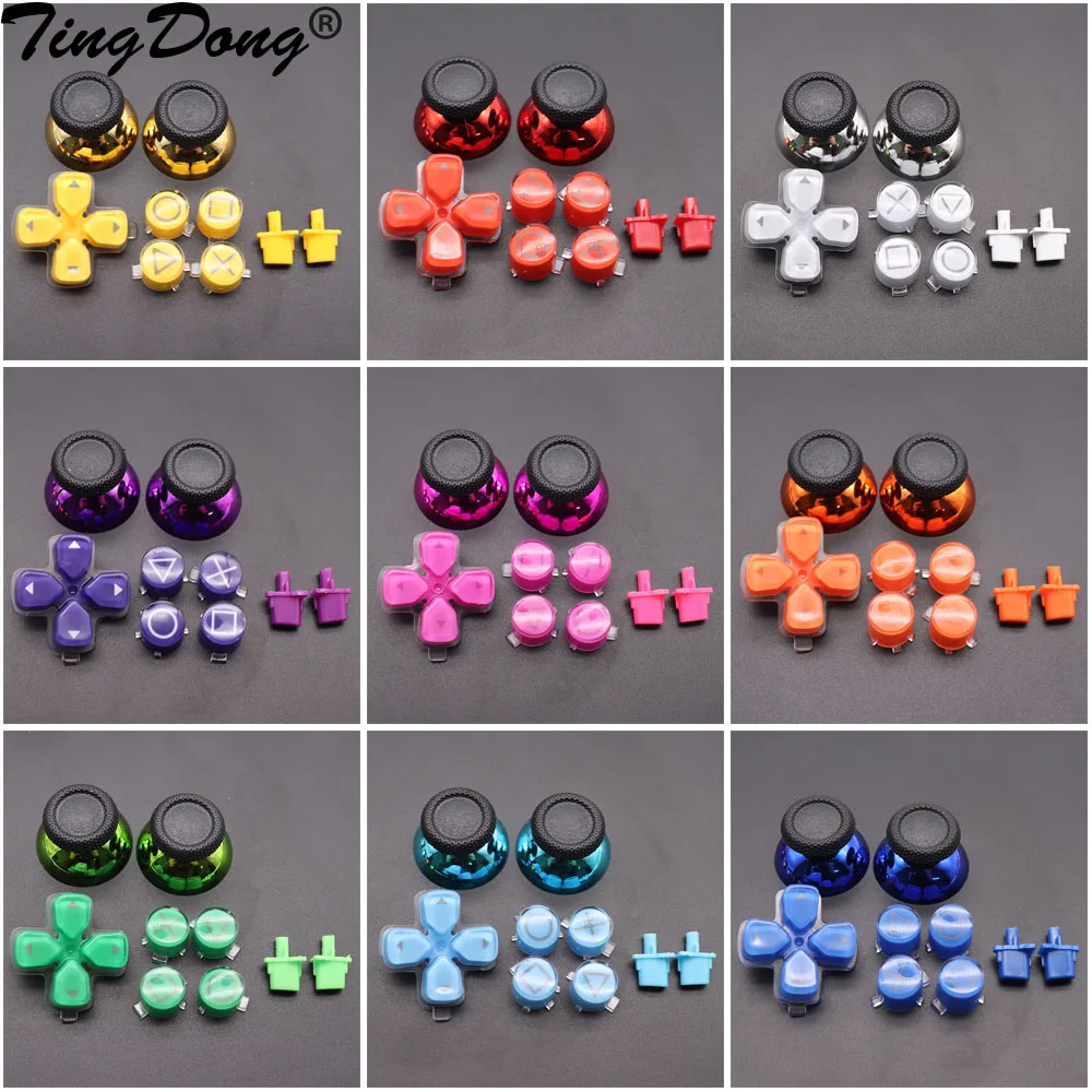 For PS5 V1 2 3 Thumbstick Button Replacement  Dpad and ABXY Jelly Button Trigger Key Repair Parts For PS5 option & Share Buttons