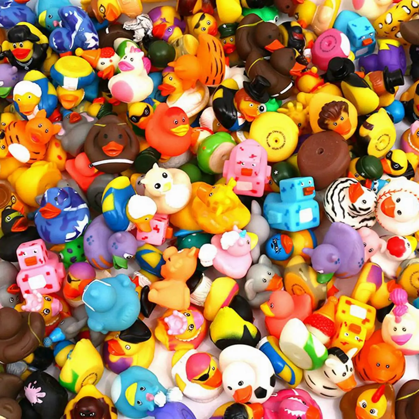 Rubber Duck for Baby Bath Toy Variedade, Bulk Floater Duck for Kids, Aniversário, Hora do Banho, Festa, Jeeps Ducking, 25 Variável, 25Pcs