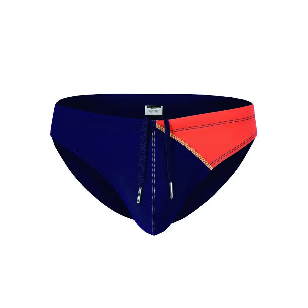 Jinshi Men’s Comfortable Swimming Briefs Sexy Pouch Up Bikini Swimsuit drawstring Swimwear For Men