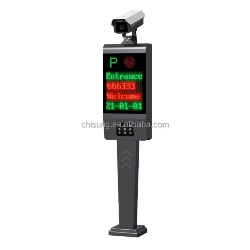Barrier Gate Parking System High-Definition License Plate Recognition System Integrated Camera for Exit or Entrance
