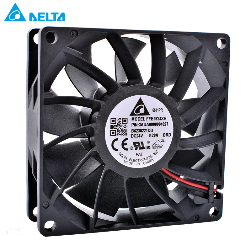 

FFB0824SHBRD 3AUA0000094627 8cm 8025 24V 0.28A High-end inverter server wind pressure cooling fan