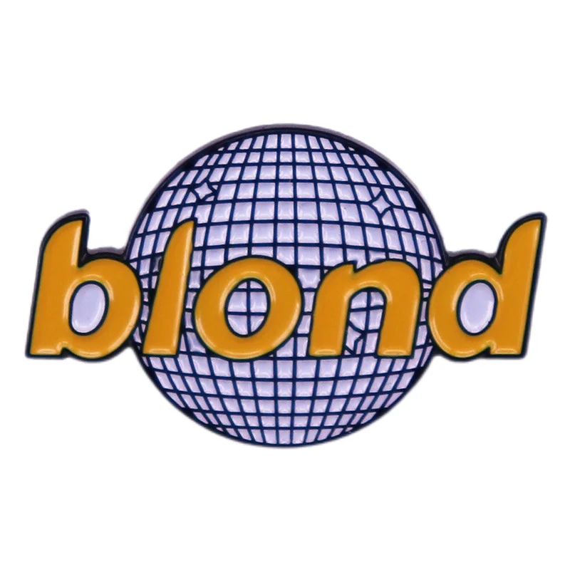 Disco Ball Blonde Pin Badge Accessory