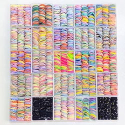 1 Set Elastic Hair Bands For Girls Baby Hair Accessories Children Hair Ties Rubber Bands Toddler Kids Hair Accessories