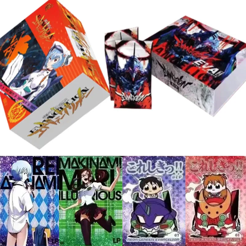 Tarjetas Coleccionables Originales KAYOU Neon Genesis Evangelion Edición Limitada para Recién Nacidos, Mercancía Clásica de Anime, Regalos Navideños