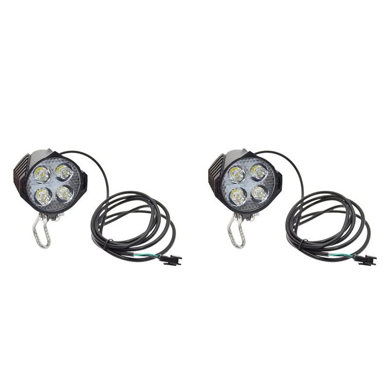 

T22C 2X Ebike E-Bike 36V-48V Electric Bicycle Light With Horn Waterproof Headlight Horn Set Front Headlight Parts