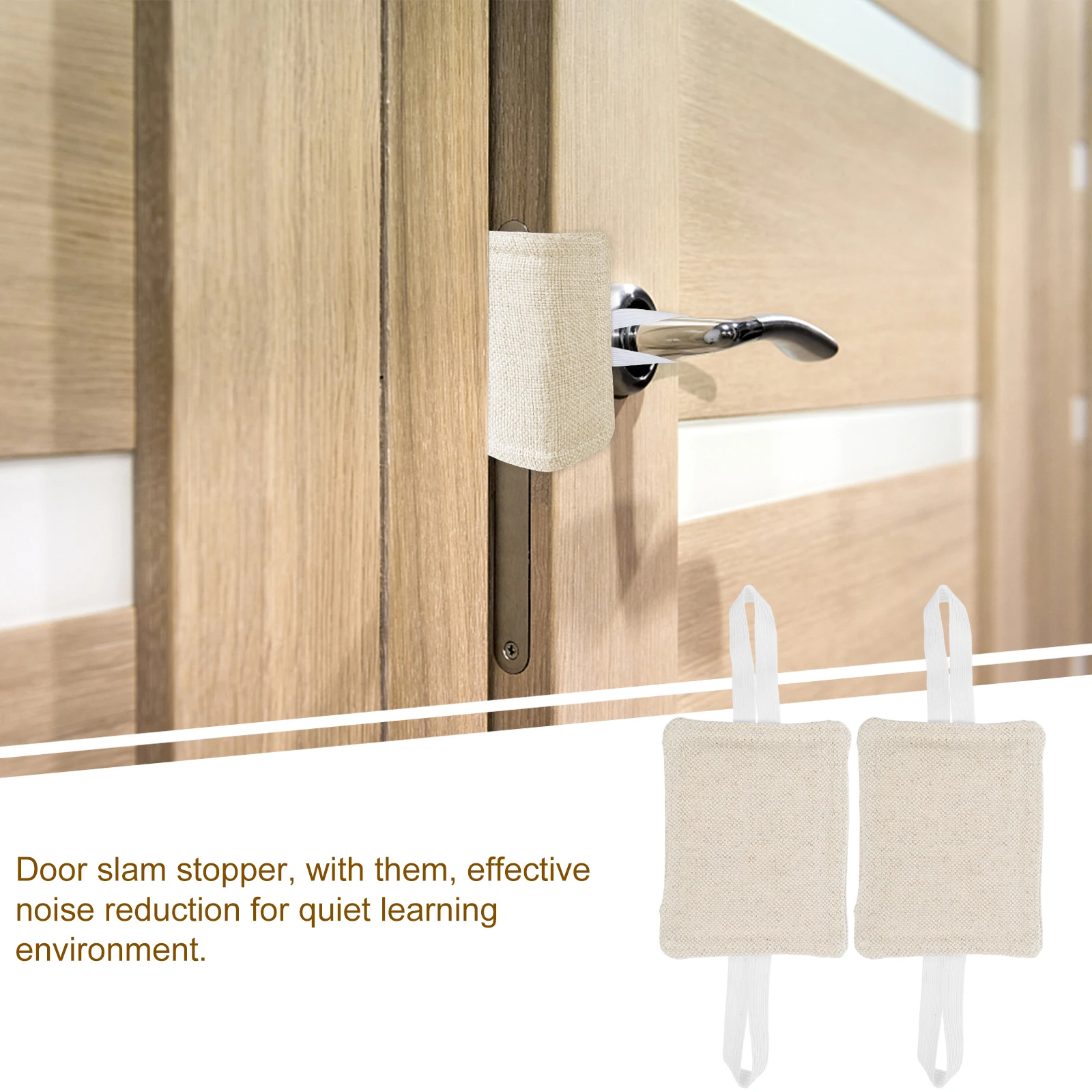 3pcs ประตู Mute Pad Silencers Slamming LATCH COVER เบาะ NOISE Blocker Baby Room เด็กวัยหัดเดินความปลอดภัยประตูไม้ประตู Storm
