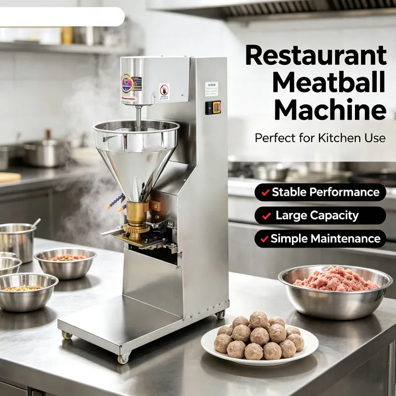 Commercial Meatball Forming Machine Fully Automatic Stainless Steel Ball Making Machine Beef Meatballs Pork Meatballs Maker