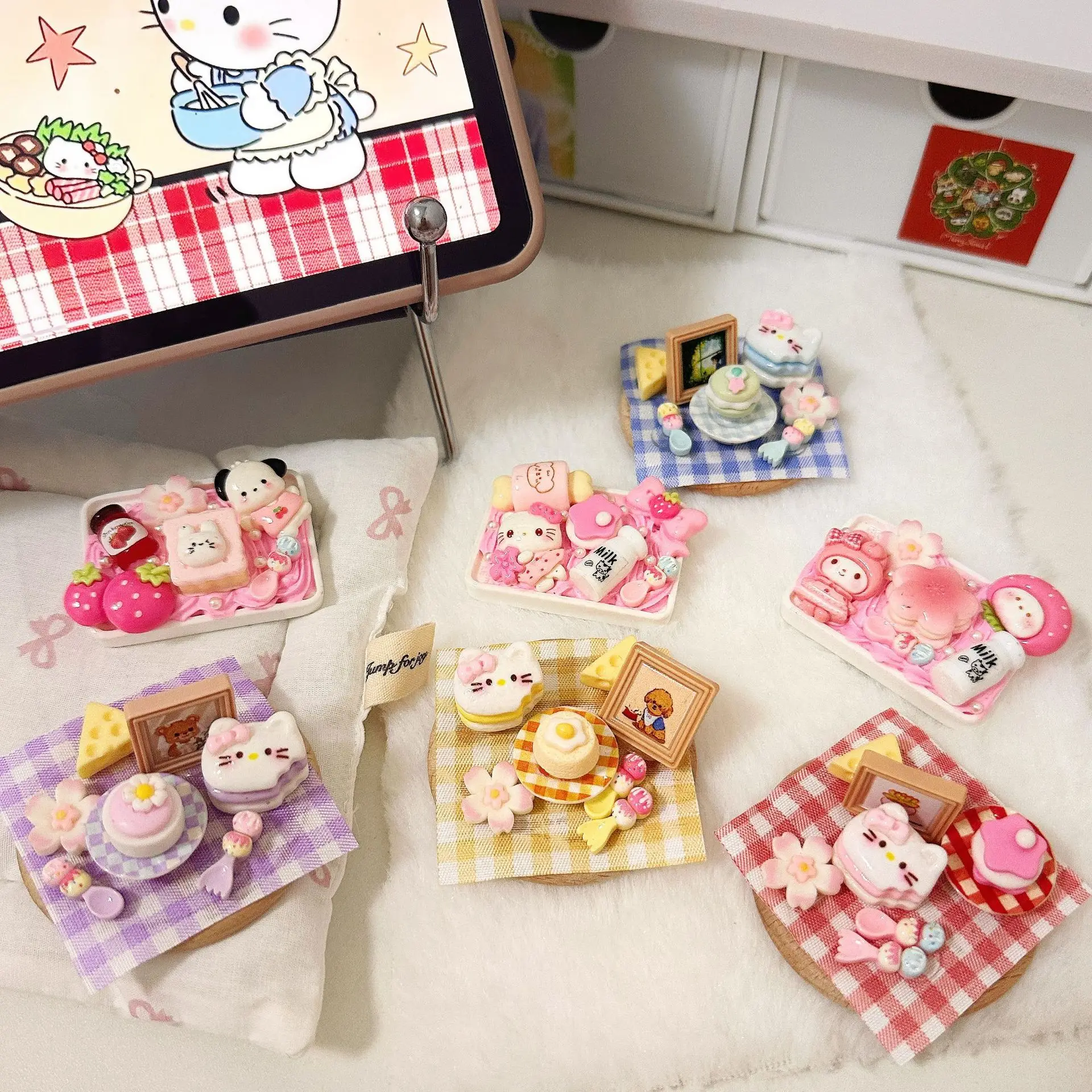 

Cute and Creative Food Toy Refrigerator Sticker DIY Home Creative Resin Magnetic Sticker Cute Cartoon Refrigerator Sticker