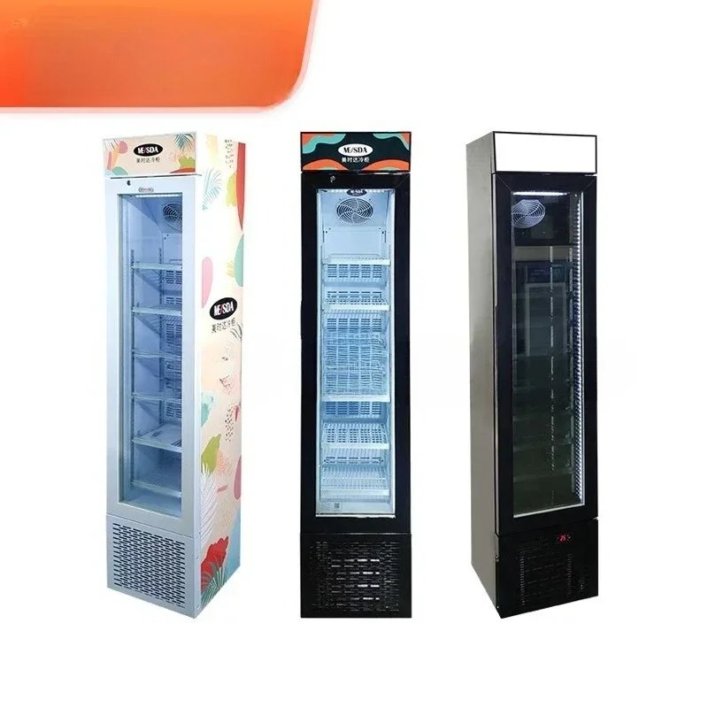 SD105B 105L Slim Upright Frozen Foods Ice Cream Display Freezer for Supermarket