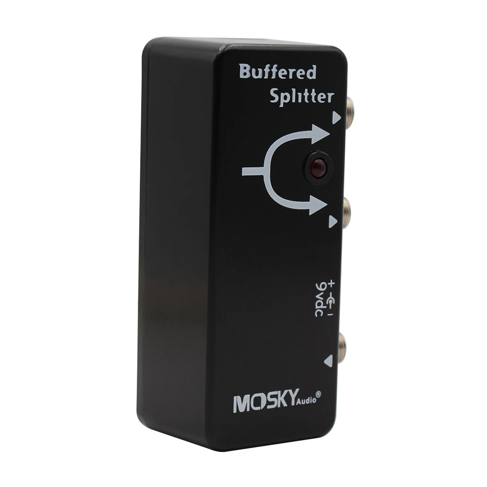 

Педаль-сплиттер Moskyaudio с двойным буфером, педаль эффектов для гитары с технологией True Bypass, алюминиевый корпус для распределения сигнала